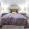 Large well lit bedroom with plush carpets and large windows 