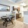 Large well lit dining area 